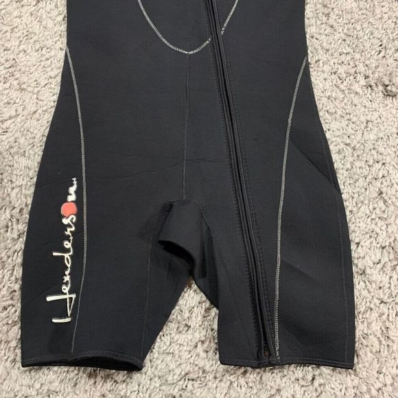 Henderson Wetsuit Men's L Large Dive Wear Thermoprene Short Sleeve Black - Picture 3 of 16